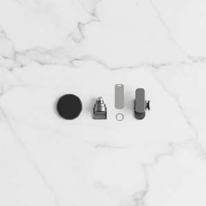 Magnetic car phone mount product flat lay