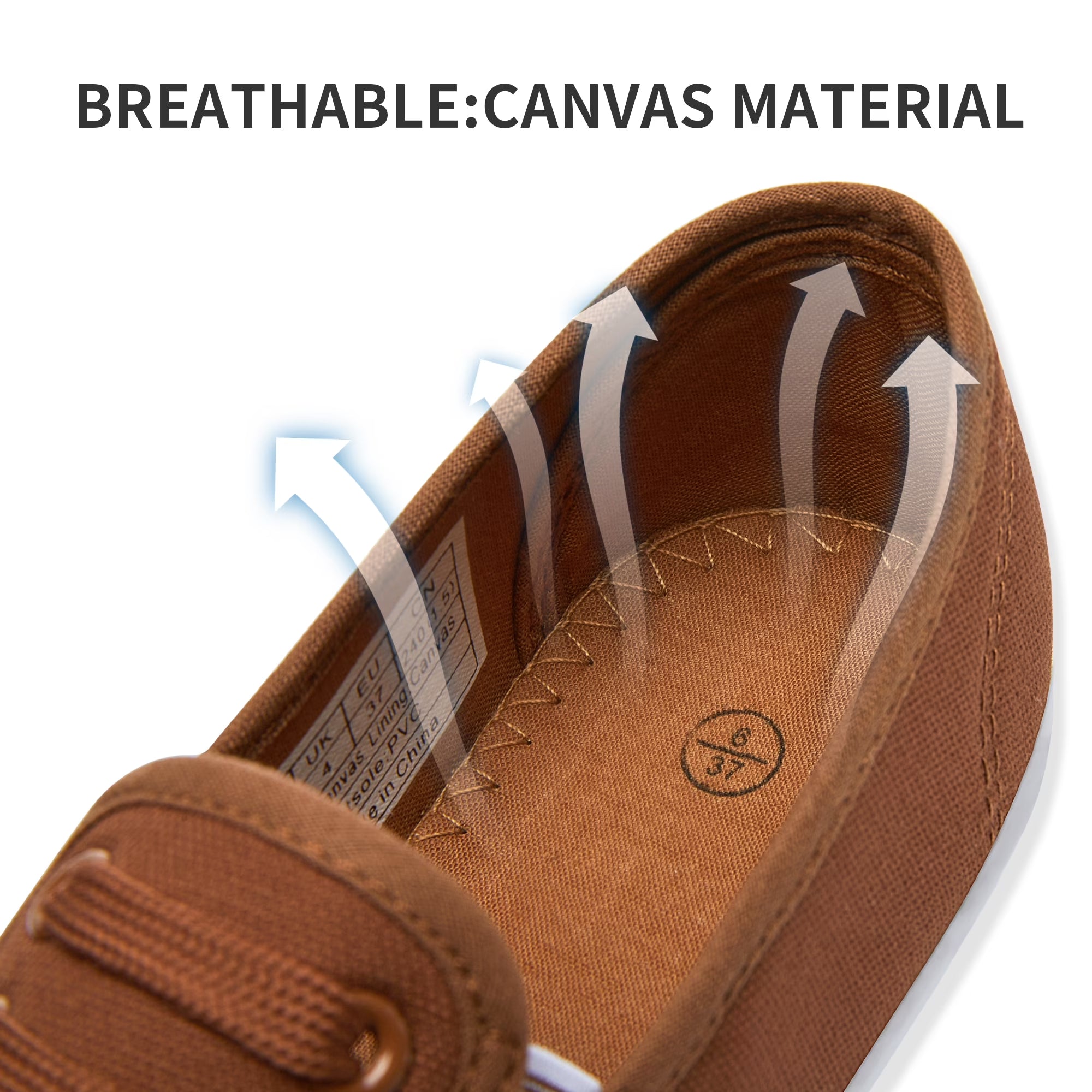 Women’S Slip on Canvas Shoes Sneakers Fashion Elastic Sneakers（Brown US10）