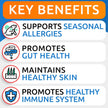 Dog Allergy Relief Chews - Anti-Itch Skin & Coat Supplement - Omega 3 Fish Oil - Itchy Skin Relief Treatment Pills - Itching&Paw Licking - Dry Skin&Hot Spots - (120 Ct - Chicken)