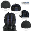 Travel Carry on Backpack Laptop Business 18 Inch Business anti Theft Slim Water Resistant Sturdy College Computer Bag.Blue