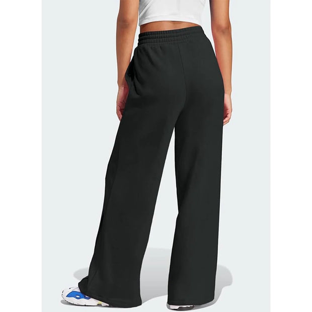 Yoga Sweatpants High Waisted for Women Elastic Elevated Seams Wide Leg Lightweight Drawstring Loose Joggers Long Pants with Pockets