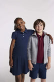 Boys School Uniform Pique Polo Shirt with Short Sleeves, Size 4-18