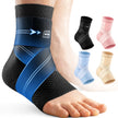 Professional Ankle Brace for Weightlifting & Gym, 7-Zone Ankle Support with Stability Strap, Replaces Bulky Ankle Weights，Black