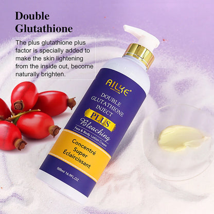 Double Glutathione plus Whitening Skin Care Set, Moisturizing, Reduce Dark Spots, Freckles, Melasma, Hyperpigmentation