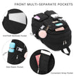 Laptop Backpack 15.6 Inch Kids Elementary Middle High School Bag College Backpacks anti Theft Travel Back Pack Large Bookbags for Teens Girls Women Students (Black)