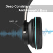 Wireless On-Ear Headphone, Upgrade Bass Hifi Stereo Heaset, Foldable, Noise Isolating over Ear Headphone W/ Microphone and Volume Control, for Computer Laptop Cell Phone,Black