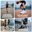 Professional Ankle Brace for Weightlifting & Gym, 7-Zone Ankle Support with Stability Strap, Replaces Bulky Ankle Weights，Black