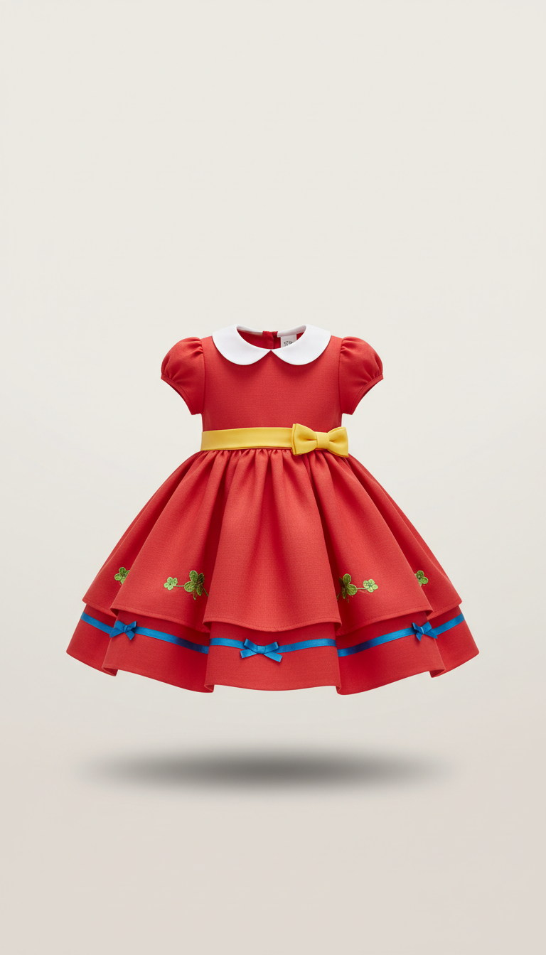 Classic Red Baby Party Dress