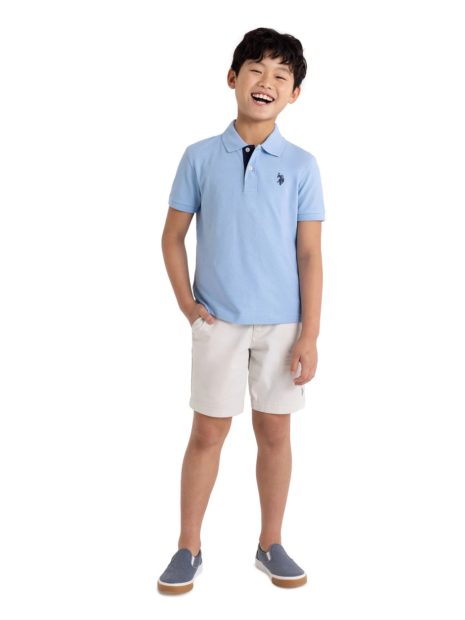 Boys Pique Polo Shirt, Sizes 4-18