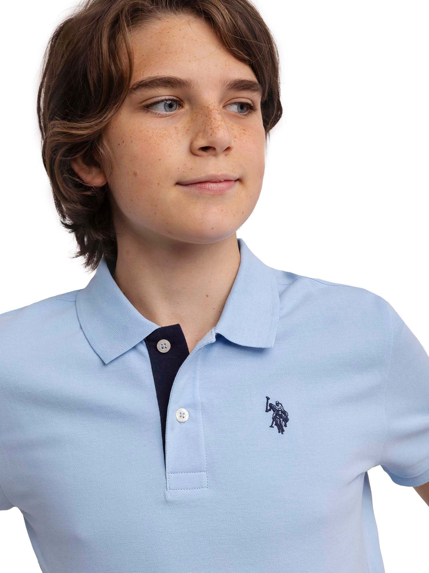 Boys Pique Polo Shirt, Sizes 4-18