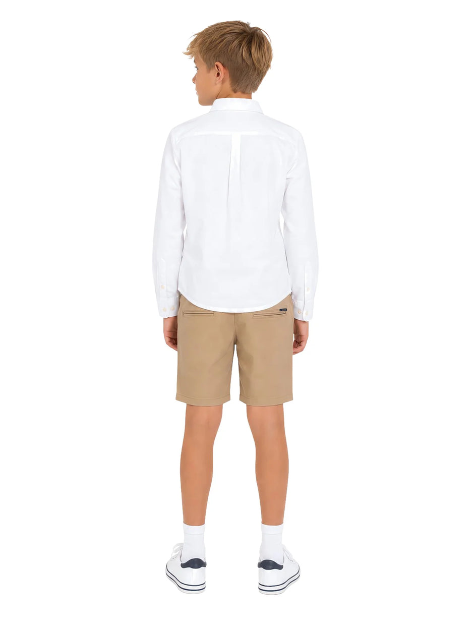 Boys Long Sleeve Button down Oxford Shirt, Sizes 4-18