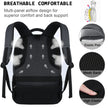 Black Laptop Backpack Computer Business Backpack for Adult Water Resistant Anti-Theft Laptop Backpack for Men