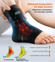 Professional Ankle Brace for Weightlifting & Gym, 7-Zone Ankle Support with Stability Strap, Replaces Bulky Ankle Weights，Black