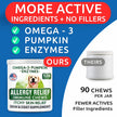 Dog Allergy Relief Chews - Anti-Itch Skin & Coat Supplement - Omega 3 Fish Oil - Itchy Skin Relief Treatment Pills - Itching&Paw Licking - Dry Skin&Hot Spots - (120 Ct - Chicken)