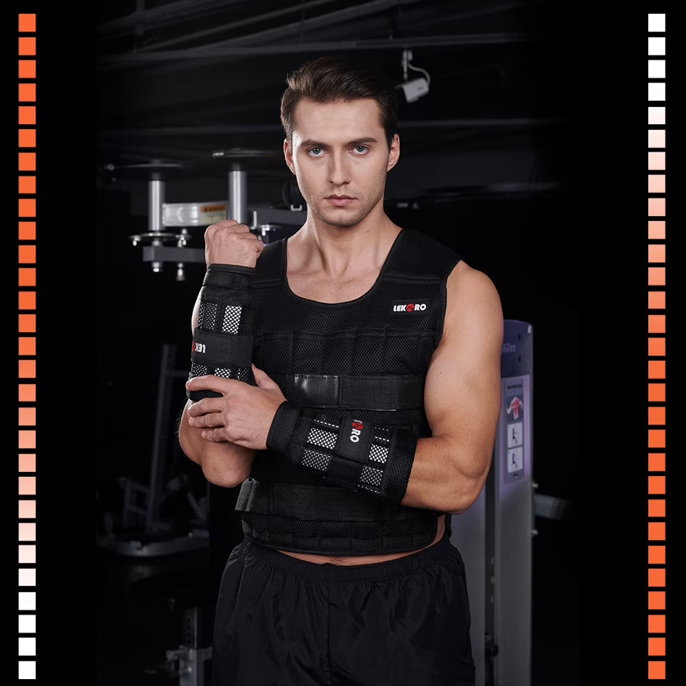 LEKÄRO Wrist Arm Weights, Adjustable Wrist Weights, Removable Wrist Ankle Weights for Men Women, for Fitness, Walking, Jogging, Workout, Running, 1Pair 2 Pack