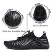 Water Shoes Women Men Quick Dry Wide Toe Box Hiking Aquatic Sports Shoes for Swim Beach Pool Boating, Black