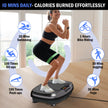 Vibration Plate Exercise Machine for Home Fitness & Whole Body Workout, 330 Lbs Capacity, with 2 Loops, 5 Resistance Bands & Remote Control