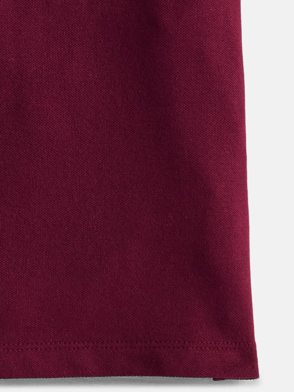 Boys School Uniform Pique Polo Shirt with Short Sleeves, Size 4-18