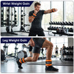 Adjustable Ankle Weights Set for Men & Women, 1-5 Lb Each, Pair for Training, Orange