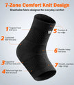 Professional Ankle Brace for Weightlifting & Gym, 7-Zone Ankle Support with Stability Strap, Replaces Bulky Ankle Weights，Black