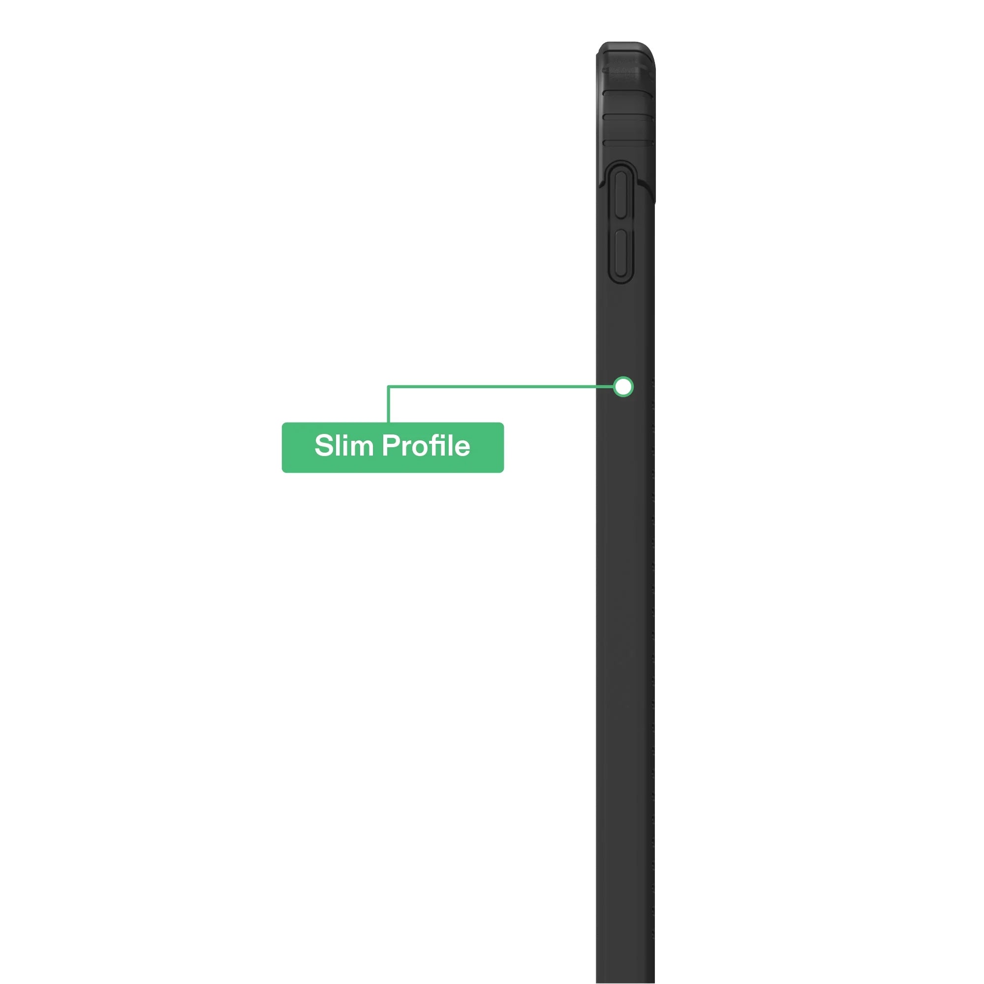Slim Rugged Tablet Case for Ipad (A16), Ipad (10Th Generation) - Black/Clear