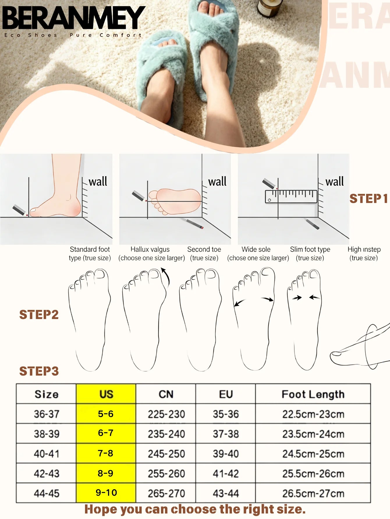 Cozy Platform Fuzzy Slippers for Women and Men Short Ankle Slippers with Anti-Slip Sole Lined with Warm Furry Perfect for Indoor & Outdoor Use