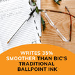 Cristal Xtra Smooth Medium Point Ball Pen, School Supplies, 1.0 Mm, Black, 10-Count