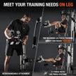 Home Gym Station, Workout Station with 150LBS Weight Stack, Home Gym Equipment with Power Tower for All Body Training