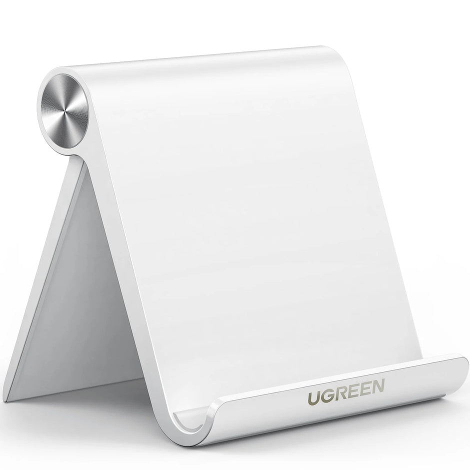Desk Tablet Stand, Adjustable Holder Compatible for Ipad, White