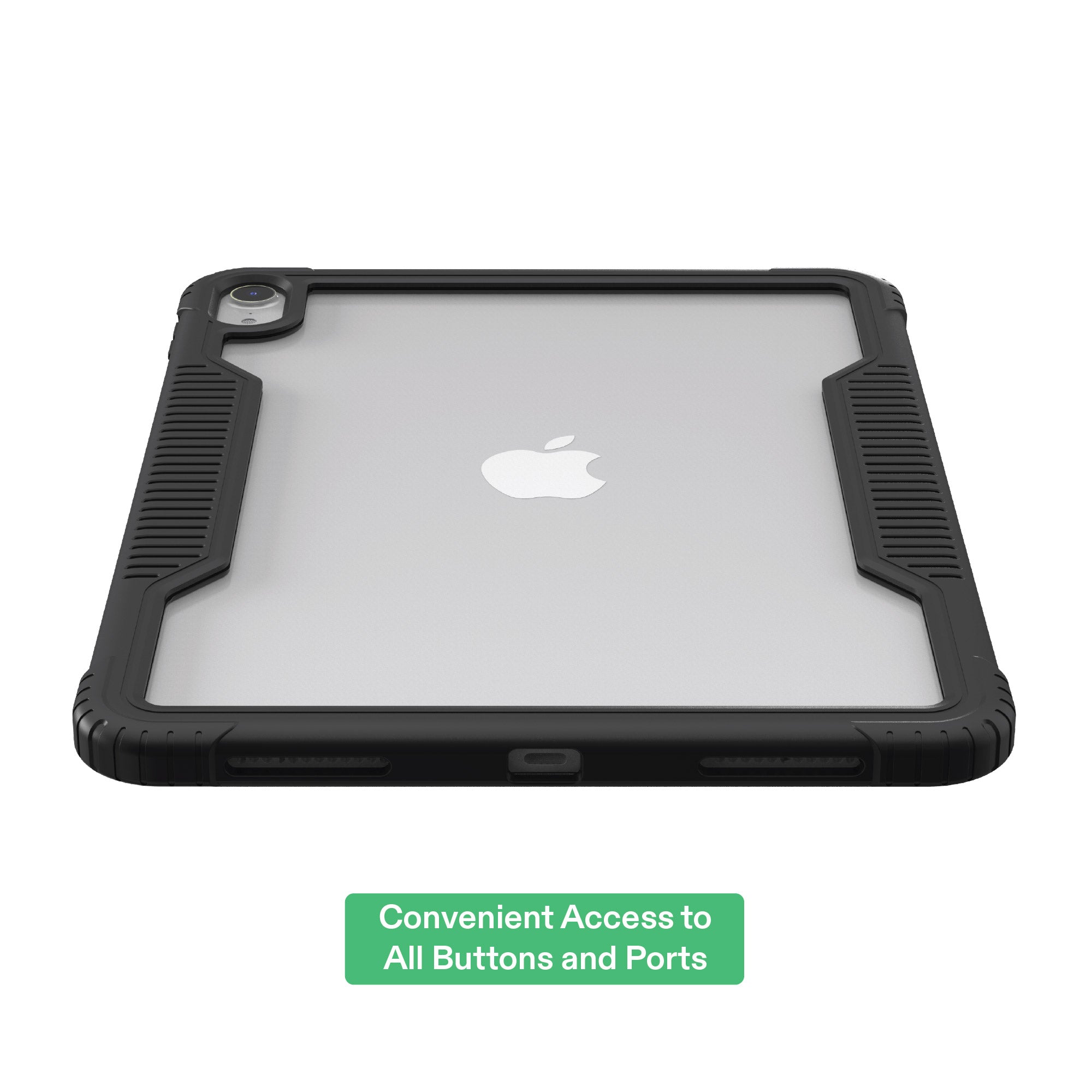 Slim Rugged Tablet Case for Ipad (A16), Ipad (10Th Generation) - Black/Clear