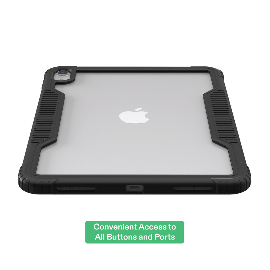 Slim Rugged Tablet Case for Ipad (A16), Ipad (10Th Generation) - Black/Clear