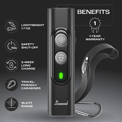 Ultrasonic Pet Dog Repeller anti Barking Stop Bark Training Device High Power Dog Training Repellents with USB Rechargeable