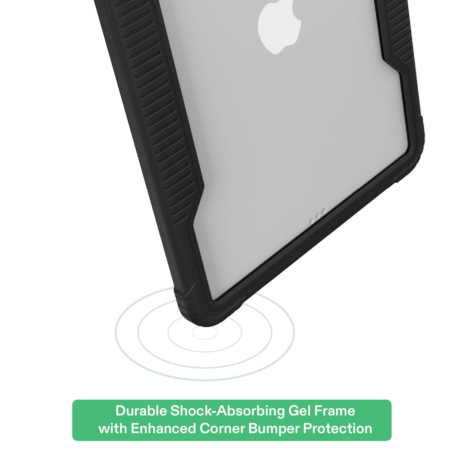 Slim Rugged Tablet Case for Ipad (A16), Ipad (10Th Generation) - Black/Clear