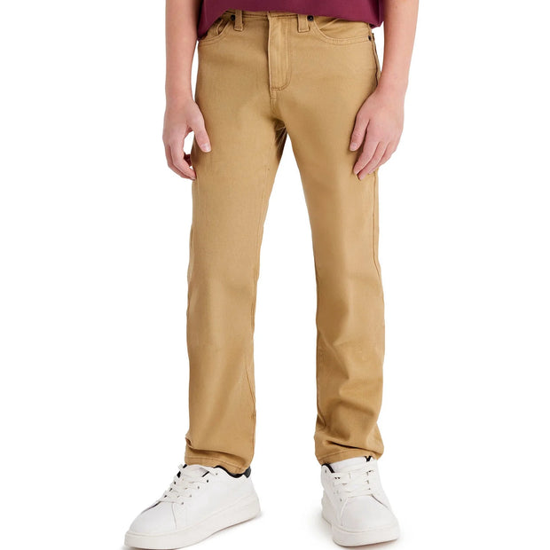Boys Stretch Twill 5-Pocket Straight Fit Pant, Sizes 4-18