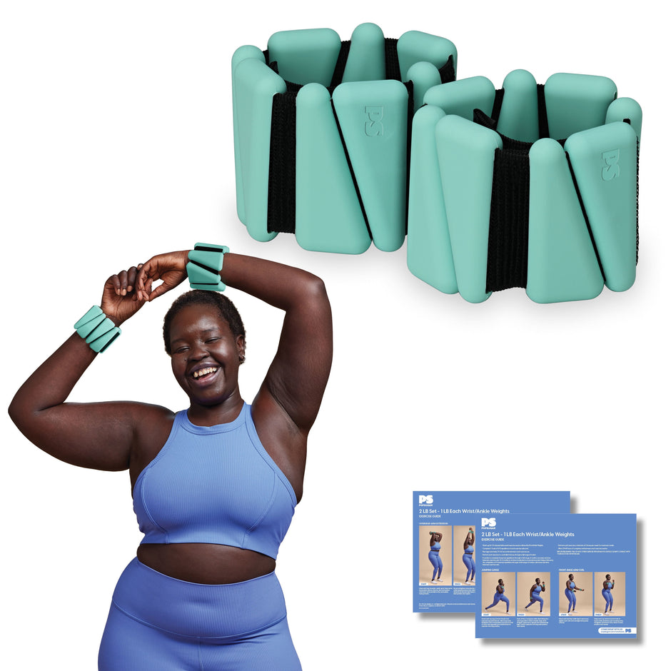 Flex Wrist/Ankle Weight, 1Lb Each, Set of 2, Teal Blue