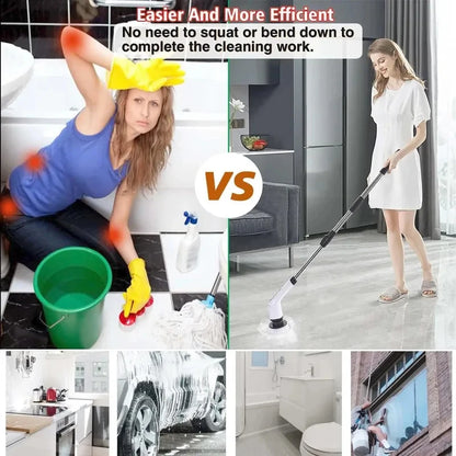 Multifunctional Electric Spin Scrubber — Cordless Cleaning Brush for Kitchen & Bathroom
