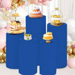 5PCS/3PCS Cylinder Stand Elastic Covers Cloth,For Party Wedding or Baby Shower Event Decor Dessert Table Covers(only cloth cover