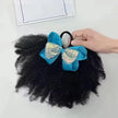 2pcs/ pack clip and go afro kinky marley ponytail with elastic band soft feel like natural human hair girl braided ponytail for
