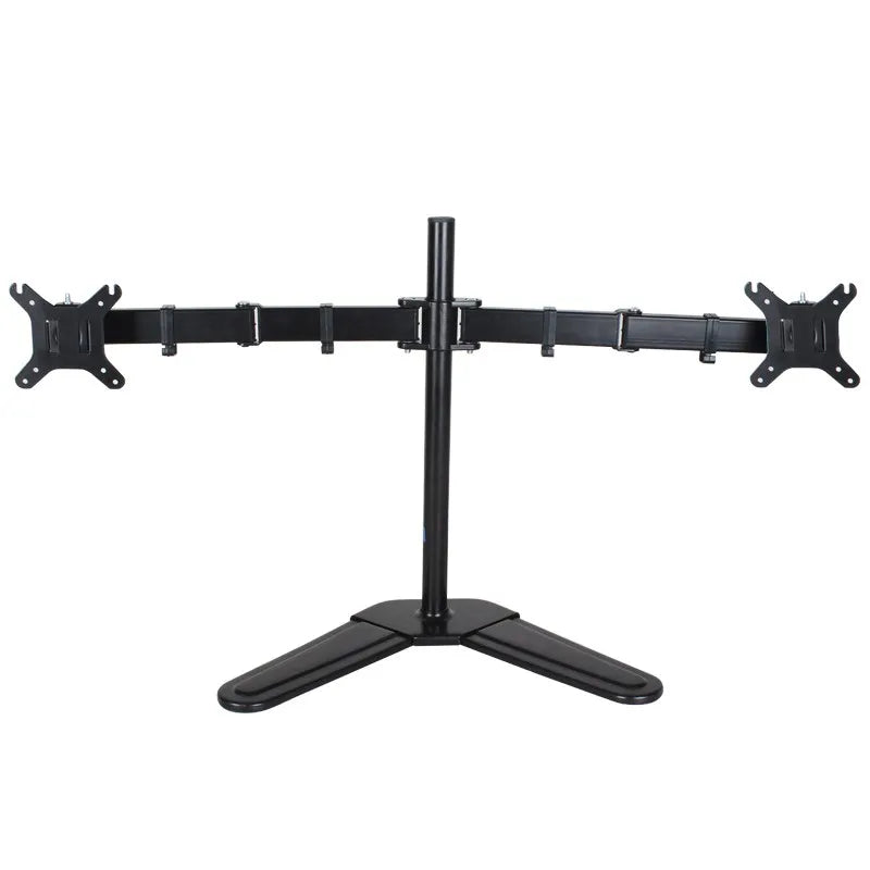 HILLPORT Dual Monitor Stand – Supports 10-32 Inch Screens, 360° Rotation, VESA Mount DZ18