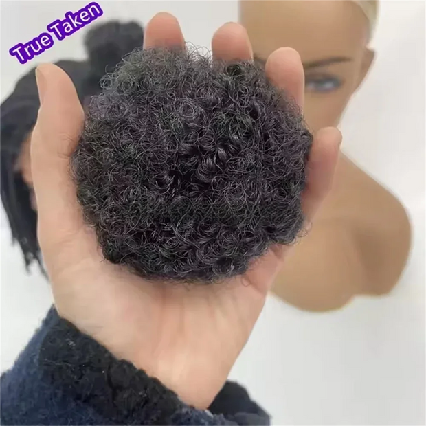 2pcs/ pack clip and go afro kinky marley ponytail with elastic band soft feel like natural human hair girl braided ponytail for