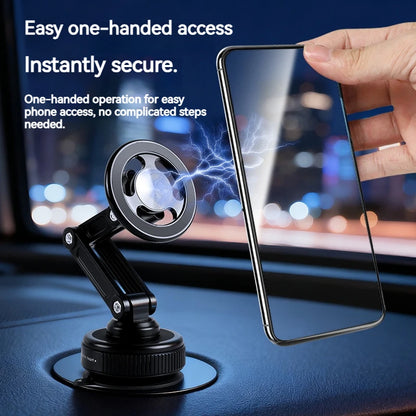 Universal Magnetic Phone Holder — Vacuum Suction Cup, 360° Rotation for Car, Bathroom & Desk
