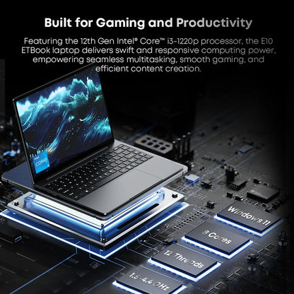 Acer e10 ETBook Gaming Laptop – Intel Core i3, 16GB RAM, 512GB SSD, 14" 2K IPS, Windows 11