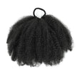Kid's Summer 1Pack Afro Puff Bun  Afro Kinky Curly Coily Natural Hairstyle For Black Women Synthetic Hair Extension Ponytail