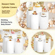 5PCS/3PCS Cylinder Stand Elastic Covers Cloth,For Party Wedding or Baby Shower Event Decor Dessert Table Covers(only cloth cover