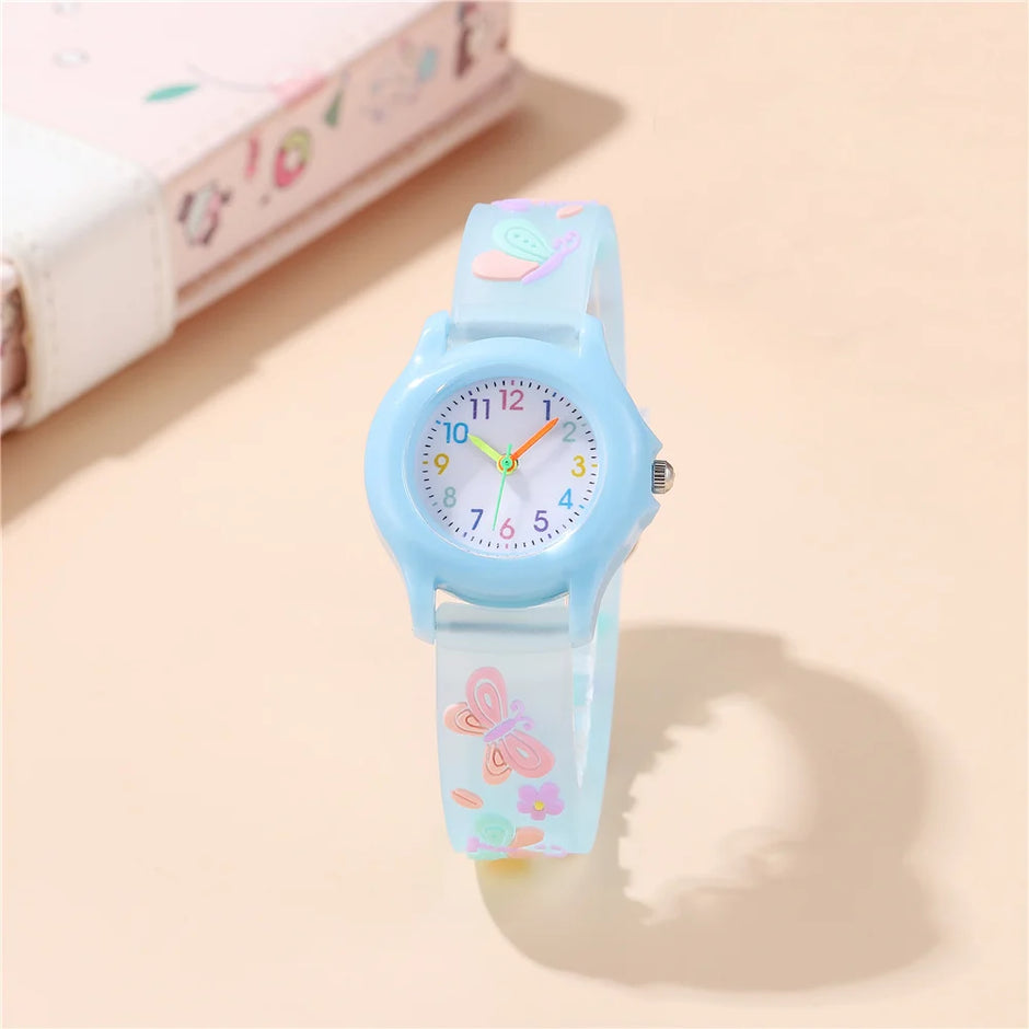 Cute Sweet Butterfly Style Children's Boys Girls Cartoon Watch