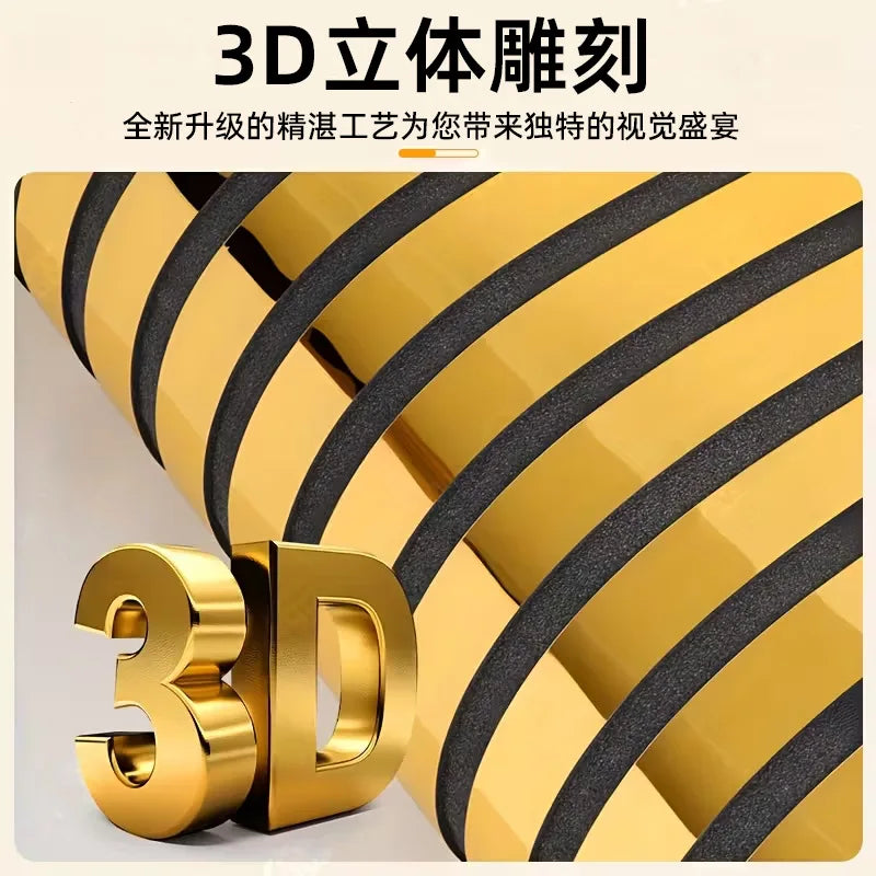 3D Mirror Grille Wall Sticker – Self-Adhesive Reflective Wall Decal for Living Room, Bedroom & Sofa Background