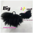 2pcs/ pack clip and go afro kinky marley ponytail with elastic band soft feel like natural human hair girl braided ponytail for