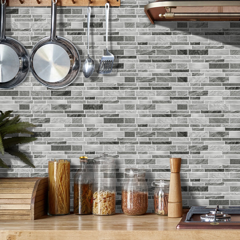 Marble Tile Wall Stickers – Self-Adhesive Waterproof Wallpaper for Bathroom, Kitchen & Home Decor