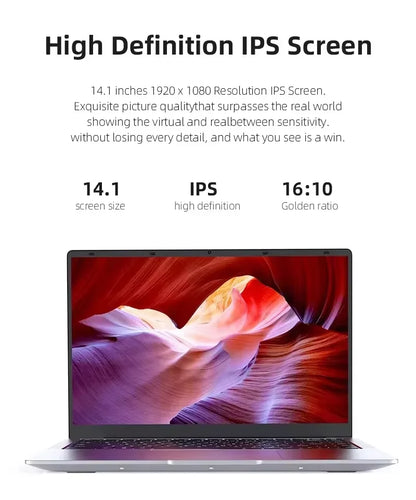 14.1 Inch Windows 11 Pro Laptop – Intel Core i7-9850H, 12GB RAM, Up to 2TB SSD