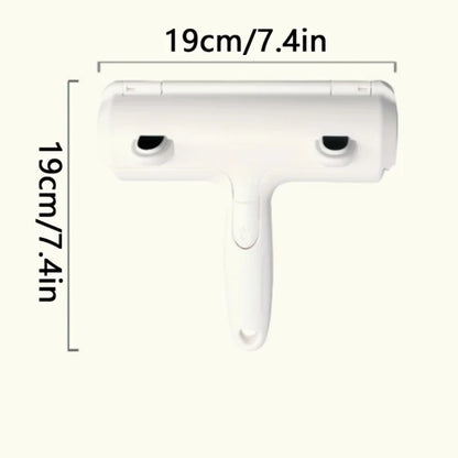 Reusable Pet Hair Remover — Push-Pull Lint Roller for Dog & Cat Fur on Clothes & Furniture